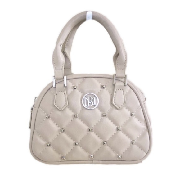 Badgley Mischka Quilted Crossbody Mini Bag with Silver-Tone Studs - Picture 2 of 16